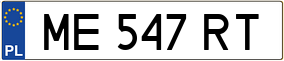 Trailer License Plate